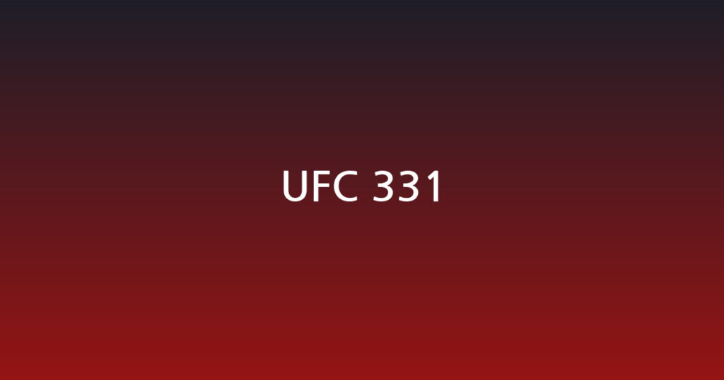 UFC 331 대표 이미지