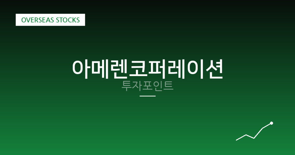 아메렌코퍼레이션 투자포인트 대표 이미지