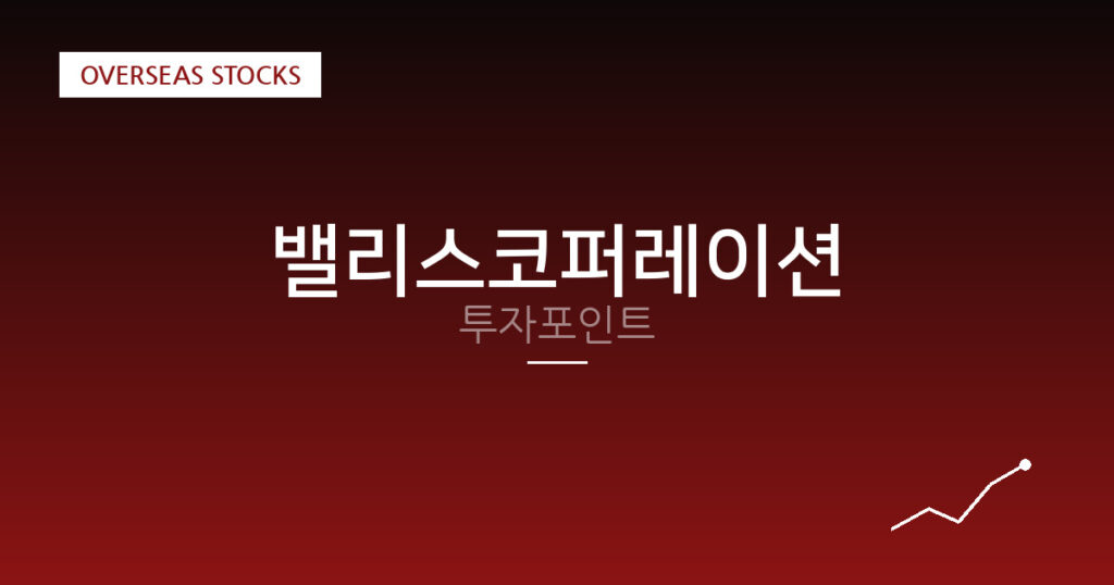 밸리스코퍼레이션 투자포인트 대표 이미지