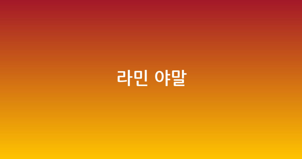 라민 야말 대표 이미지
