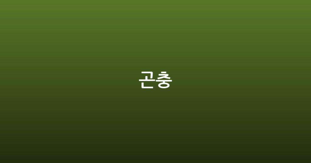곤충 대표 이미지