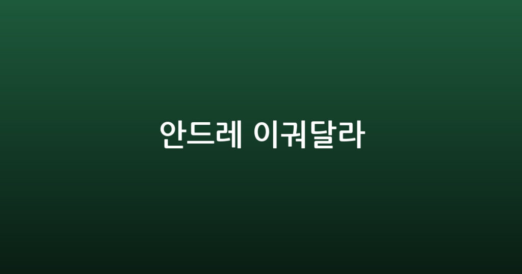 안드레 이궈달라 대표 이미지
