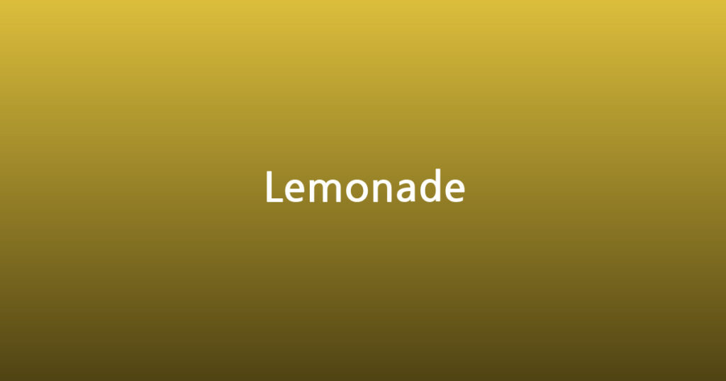 Lemonade 대표 이미지