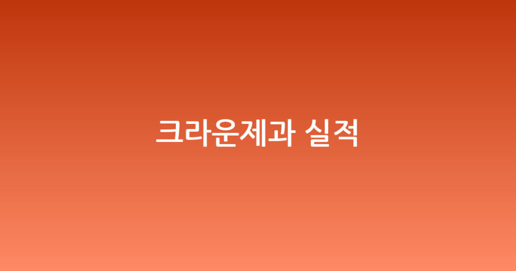 크라운제과 실적 대표 이미지