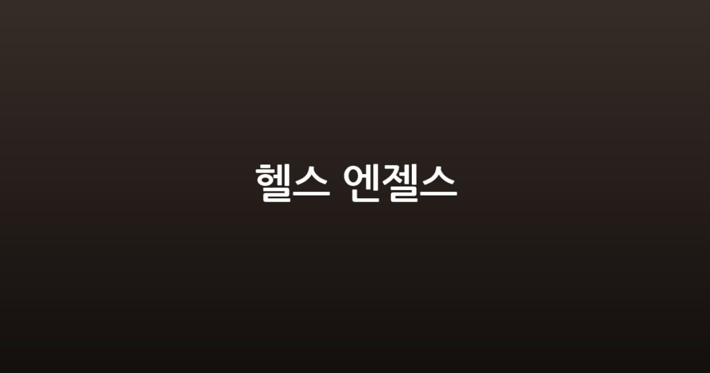 헬스 엔젤스 대표 이미지